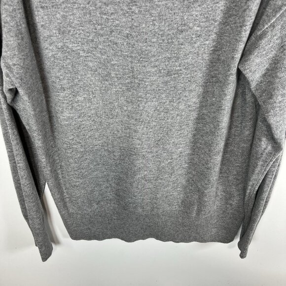 J Crew Sweater Women’s XL Grey Wool Blend V-Neck Long Sleeve Preppy NWT F4956 - Picture 10 of 10
